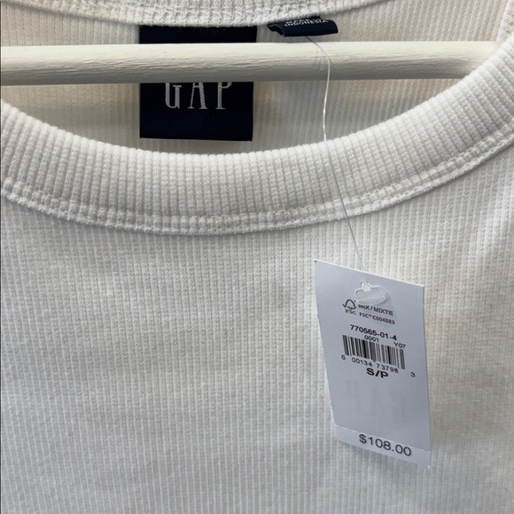 GAP Ribbed White Dress - Picture 2 of 3